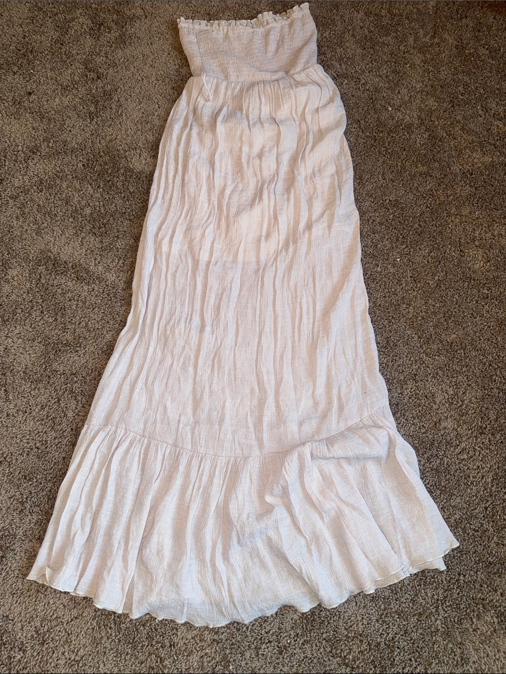 Papaya beige maxi dress